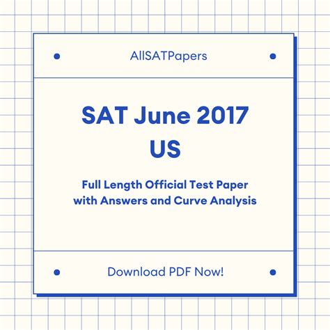 Official 2017 June US SAT Test 